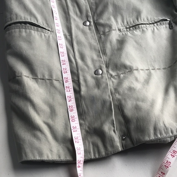 Luba Sage Green Microsuede Embroidered Coat 6 - Picture 14 of 16